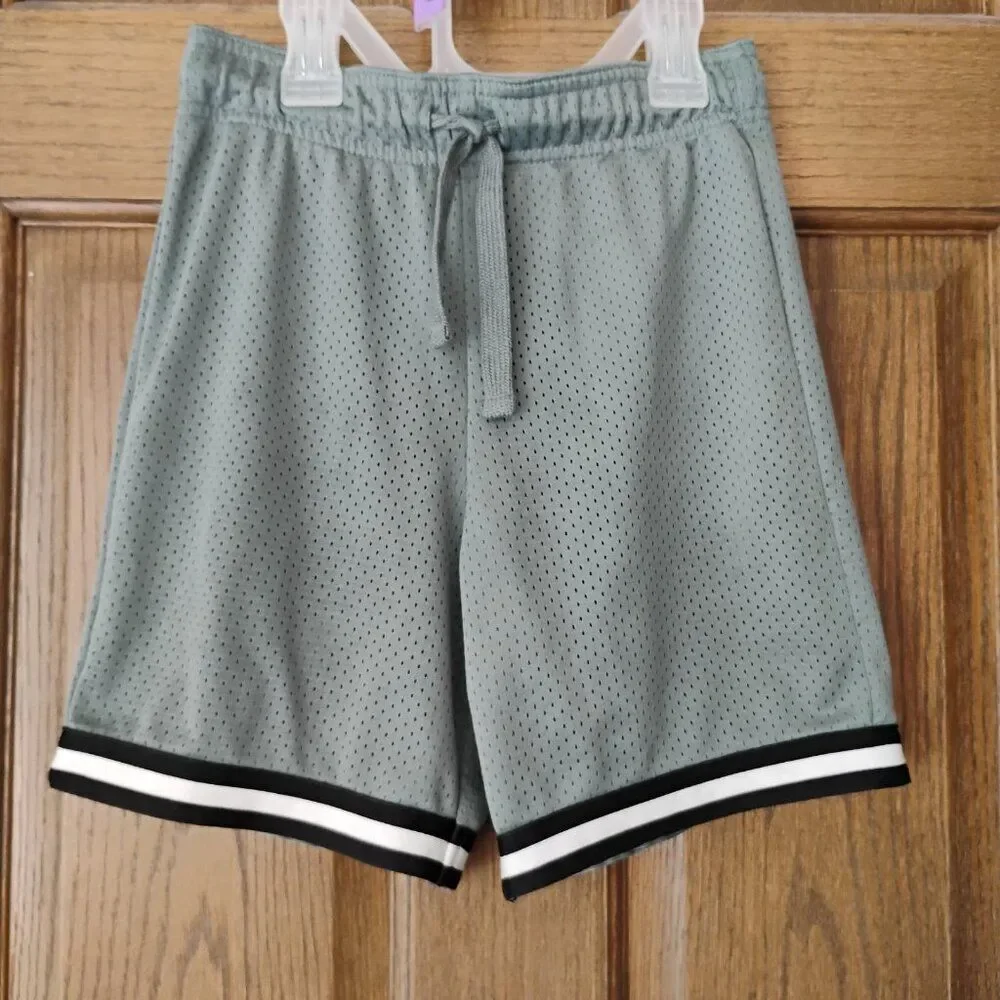Osh Kosh Mesh Basketball Shorts Gray Boys Size 7